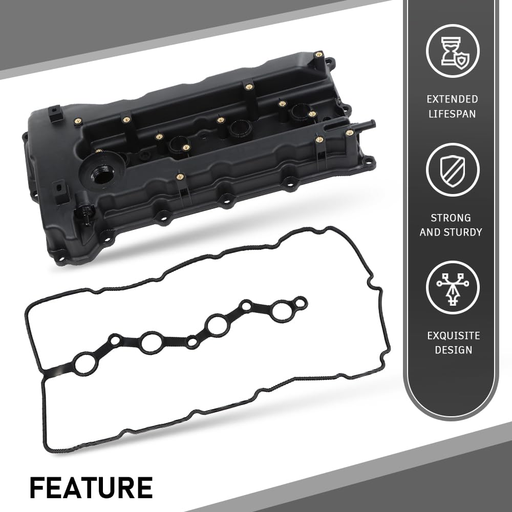 G-PLUS Engine Valve Cover w/Gasket 224102G100 Compatible with Hyundai Sonata 2011-2015/ Fit Hyundai Tucson 2010-2013/ Fit Kia Optima 2011-2016/ Fit Kia Forte 2010-2013