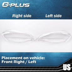 G-PLUS Headlight Lens Cover 2PCS for Chevy Impala Limited 2006-2016 Clear Product Details
