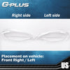 G-PLUS Front Headlight Lenses Cover Compatible with 2006-2016 Chevy Impala Limited,Left & Right Side Replacement Pair (Clear Lens)