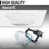 G-PLUS Headlight Lens Cover Compatible with BMW 4-Series F32 F33 F36 2018-2020 Fit BMW M4 F82 F83 2018-2020 Left & Right Pair Front Headlamp Lens Cover Clear