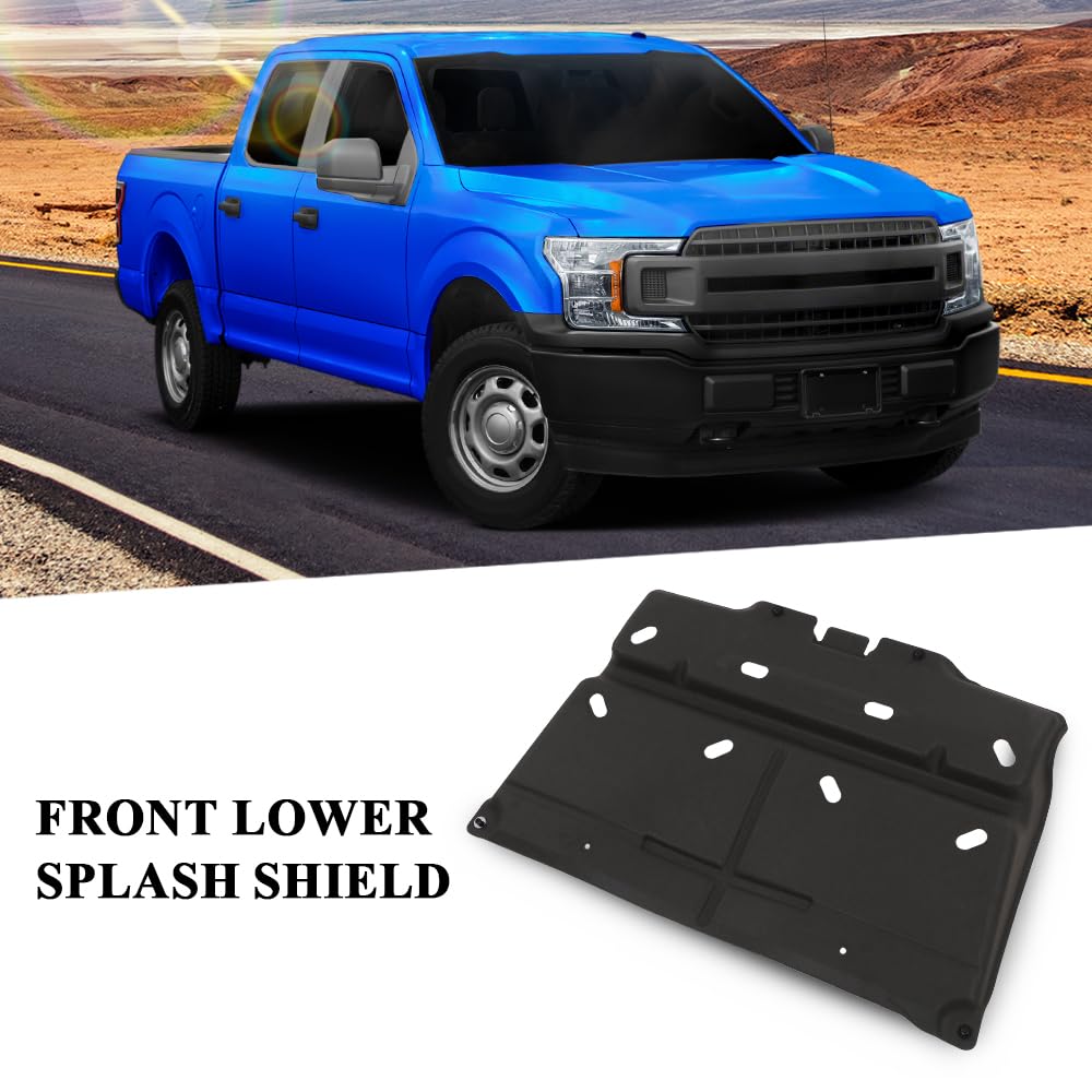 G-PLUS Splash Panel Shield Under Diaper w/Mounting Screw Compatible with 2015-2020 Ford F150 with Gasoline Engine/Not Fit Raptor Model/Not Fit 3.0L Diesel ML3Z-7222-D