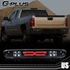 G-PLUS LED Third Brake Light Compatible With 07-14 Chevy Silverado/GMC Sierra,3RD LED Bar Brake/Cargo Light,Type X (Smoky lens Black Housing Amber Reflector)