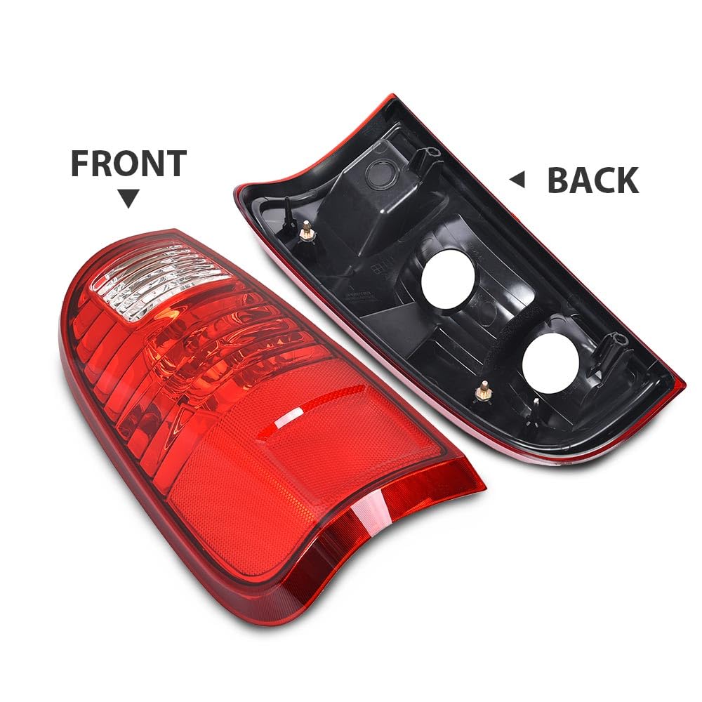 G-PLUS Tail Light Lamp w/o Bulbs Left Side Compatible with Ford F250 F350 F450 F550 Super Duty 2008-2016 BC3Z13405A, FO2800208 Red Lens Luces Traseras Faros Traseros Rear Brake Lamps Assembly