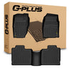 G-PLUS TPE Floor Mats Fit Jeep Cherokee 1997 1998 1999 2000 2001 Floor Liners 1st & 2nd Row Truck Accessories Cargo Liners All Weather Protection 3PCS Black Alfombras para Carro