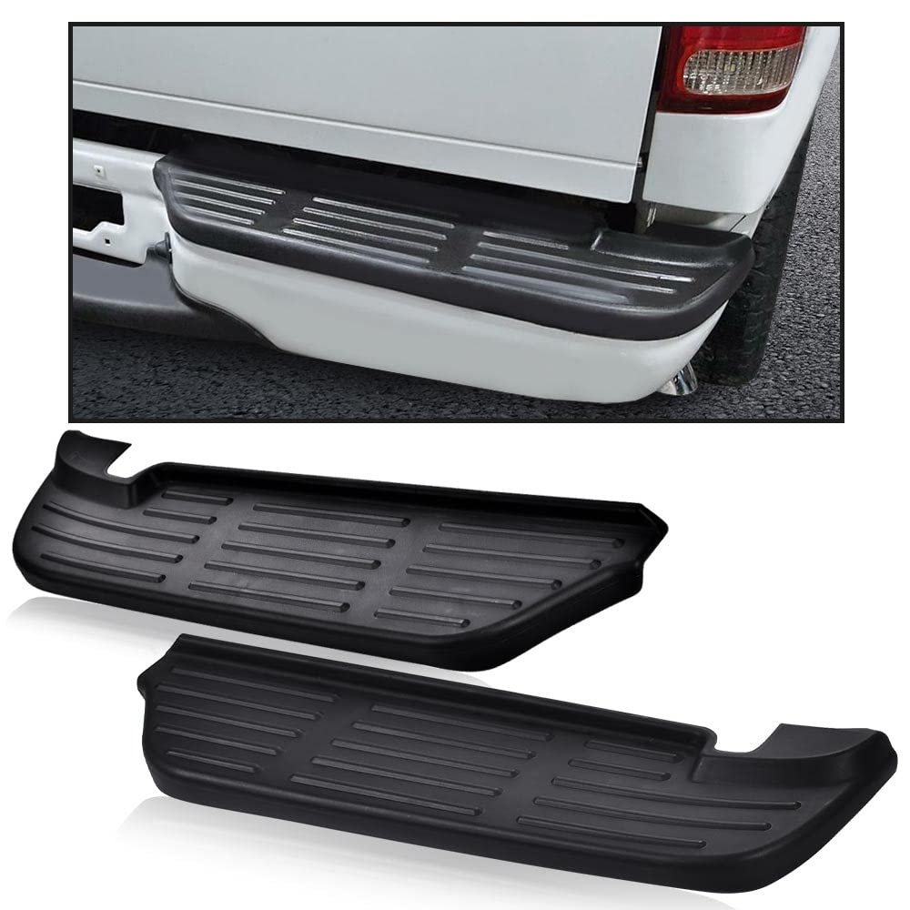 G-PLUS 2PCS Rear Bumper Step Pad Compatible with Ford F250 F350 F450 F550 Super Duty 1999-2007 Left & Right F81Z17B807AB, FO1191114, F81Z17B807AA, FO1191113