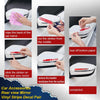 G-PLUS Rearview Mirror Carbon Fiber 5D Sticker Vinyl Stripe Decal Compatible with Car Accessories,2Pcs/Set (Red)