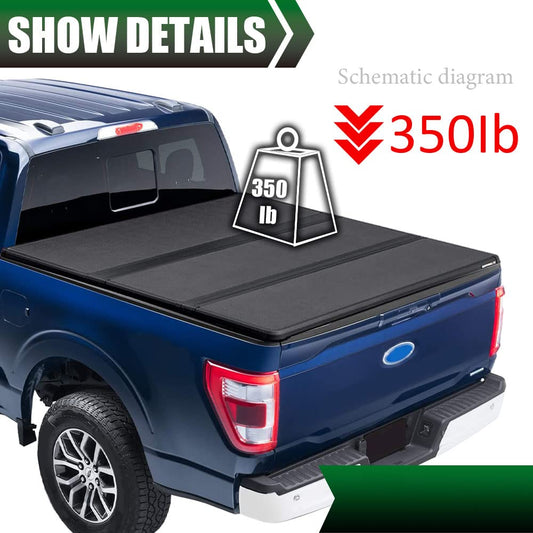 G-PLUS T3 Tri-Fold Hard Lock 5.7Ft Truck Tonneau Cover Replacement for Dodge Ram 1500 2009-18 | for Fleetside Style Model 5.7'Short Beds