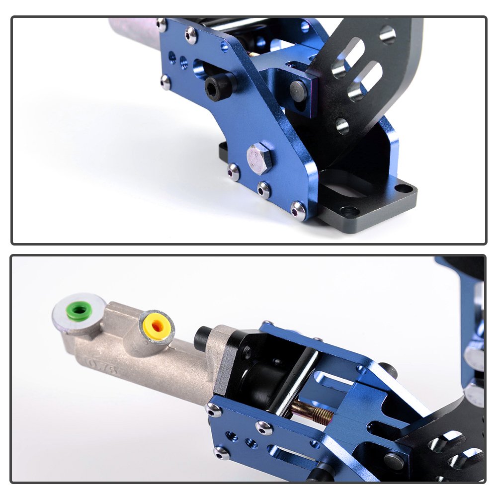 G-PLUS Hydraulic Handbrake Master Cylinder 3/4, E-Brake Racing Parking Emergency Brake Lever Handle Blue