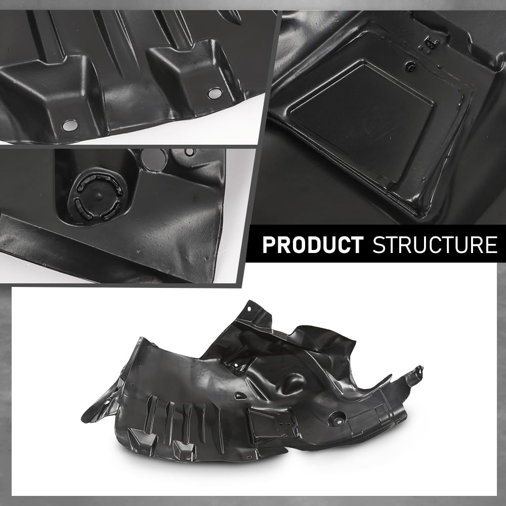 G-PLUS Fender Liner Front Right Side Compatible with Benz E350 E550 Base 4Matic 2-Door Coupe Convertible 2010-2013 2076901730