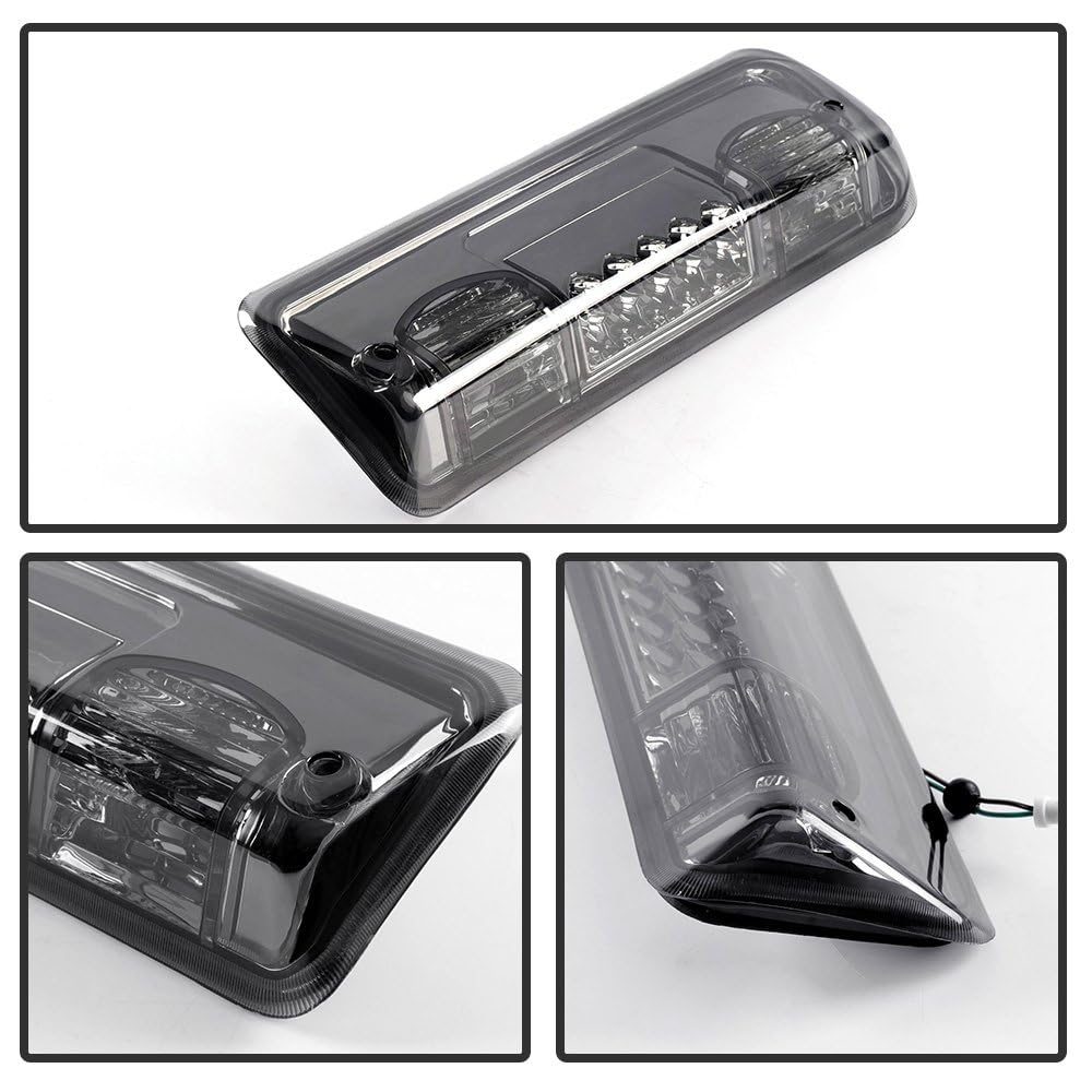 G-PLUS LED Rear Third Brake Light Tail Light Compatible With 2004-2008 Ford F150 Lobo/2007-2010 Ford Explorer/2006-2008 Lincoln Mark LT,3RD Cargo Led Tail Lamps,Black Housing