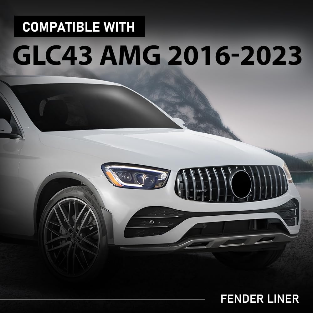 G-PLUS Front Right Fender Liner Inner Assembly, Compatible with Benz GLC300 GLC350e GLC43 GLC63 2016-2023, Passenger Side, 2536910403, MB1249188
