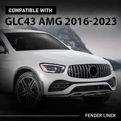 G-PLUS Front Right Fender Liner Inner Assembly, Compatible with Benz GLC300 GLC350e GLC43 GLC63 2016-2023, Passenger Side, 2536910403, MB1249188