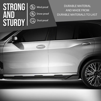 G-PLUS Side Skirts Extension Rocker Panels Compatible with BMW G05 X5 LCI 2019 2020 2021 2022 2023 2024 2025 M Sport Only, Not Fit M Competition, Glossy Black