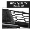 G-PLUS Pair Front Front Fog Light Grille Cover, Compatible with Audi A6 / A6 Quattro / S6 S-Line 2016 2017 2018, Left Driver & Right Passenger Side 2PCS, 4G0807648B, 4G0807647B