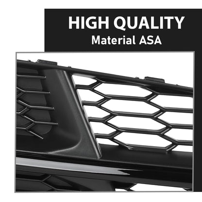 G-PLUS Pair Front Front Fog Light Grille Cover, Compatible with Audi A6 / A6 Quattro / S6 S-Line 2016 2017 2018, Left Driver & Right Passenger Side 2PCS, 4G0807648B, 4G0807647B