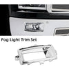 G-PLUS Fog Light Trim Set Compatible with Chevy Silverado 1500 High Country, LT, LTZ, WT 2014-2015/ Silverado 1500 LS, SSV 2015 Left&Right Chrome Silver 22944879, 22944880