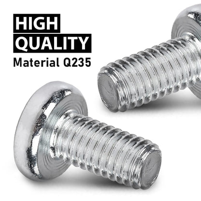 G-PLUS 100 License Plate Screws Compatible with Most Vehicles,Fit Benz Audi Japanese | 6mm x 12mm, #2136