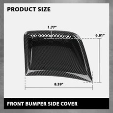 G-PLUS Front Bumper Side Air Vent Covers 2PCS for Subaru WRX STI 2008-2014 Carbon Fiber Product Specifications