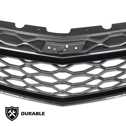 G-PLUS Front Bumper Upper Grill Compatible with 2018-2020 Chevy Equinox Automotive Front Bumper Grille Trim Replacement