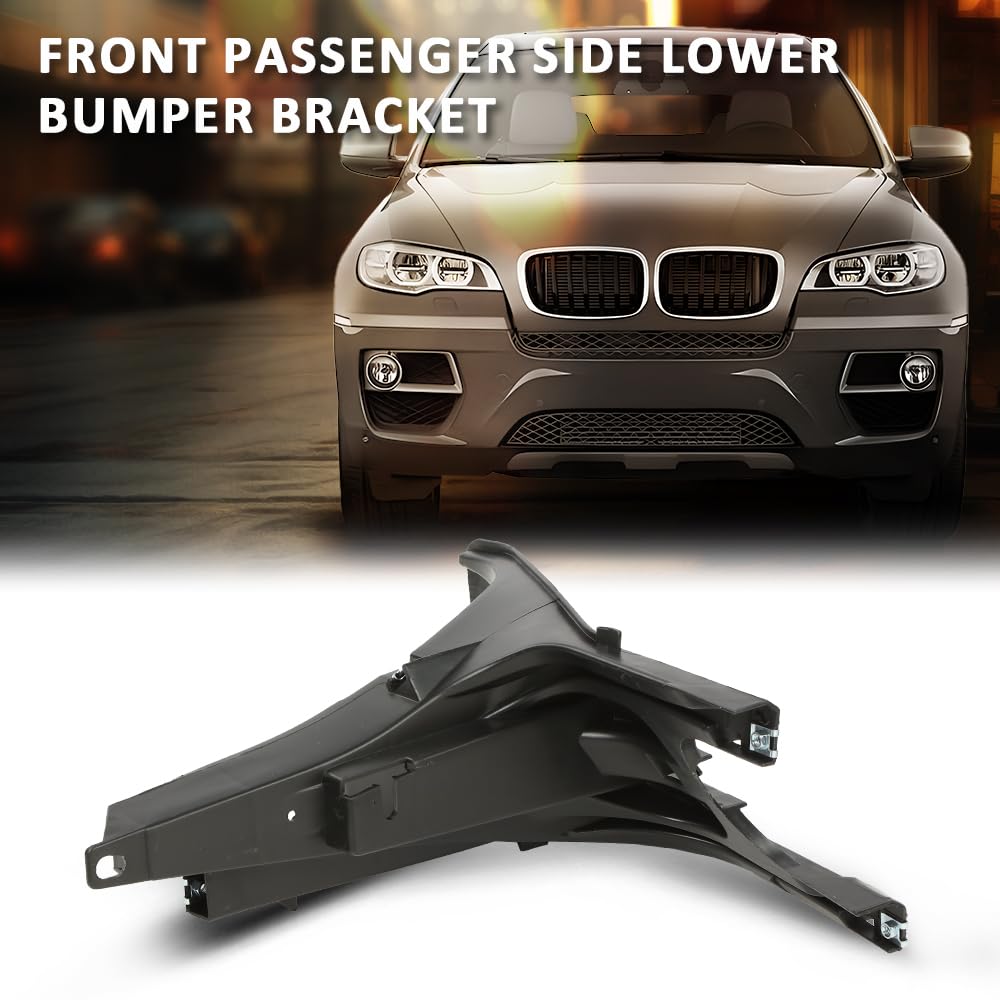 G-PLUS Front Lower Headlight Bumper Bracket Right Passenger Side Compatible with BMW X5 2007-2013/Fit BMW X6 2008-2014 51657157984 BM1245101