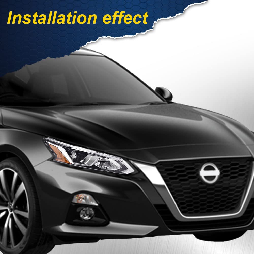G-PLUS Projector Headlights,Fit 2019 2020 Nissan Altima 4-Door Sedan S SL SV SR ONE,(ONLY For Factory Halogen Headlights),Automotive Headlamps Chrome Housing,Passenger Side (Right),faros delanteros