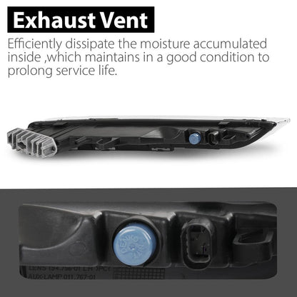 G-PLUS Left LED Fog Lamps DRL Daytime Running Lights, Compatible with Porsche Cayenne 958 2015-2017, Driver Side, 95863118130