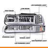 G-PLUS LED DRL Headlights Compatible with 1999-2002 Chevy Silverado/2001-2002 Silverado 1500HD 2500HD/00-06 Tahoe Suburban 1500 2500, Bumper Headlamp, 2Pcs Amber (Left+Right)