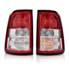 G-PLUS Tail Lights Brake Lamp w/Bulbs Driver & Passenger Compatible with Dodge Ram 1500 2019-2023/Not Fit Ram 1500 Classic and LED Type 55112988AE 55112989AE Luces Traseras Rear Brake Lamps Assembly