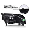 G-PLUS Headlights Fit Dodge Ram 1500 1994-2001/Fit Dodge Ram 2500 3500 1994-2002,Not fit Ram Sport,Headlamps w/o Bulbs Smoky Lens Chrome Housing Clear Reflector,faros delanteros Assembly