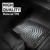 G-PLUS TPE Floor Mats Compatible with Nissan Rogue 2021-2024 2025(No Sport Models) 3PCS Car Mats 1st & 2nd Row All Weather Floor Liners Accessories Cargo Liner Black