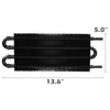 G-PLUS 4 Row AN6 Universal Aluminum Remote Transmission Oil Cooler/Auto-Manual Radiator Converter Black