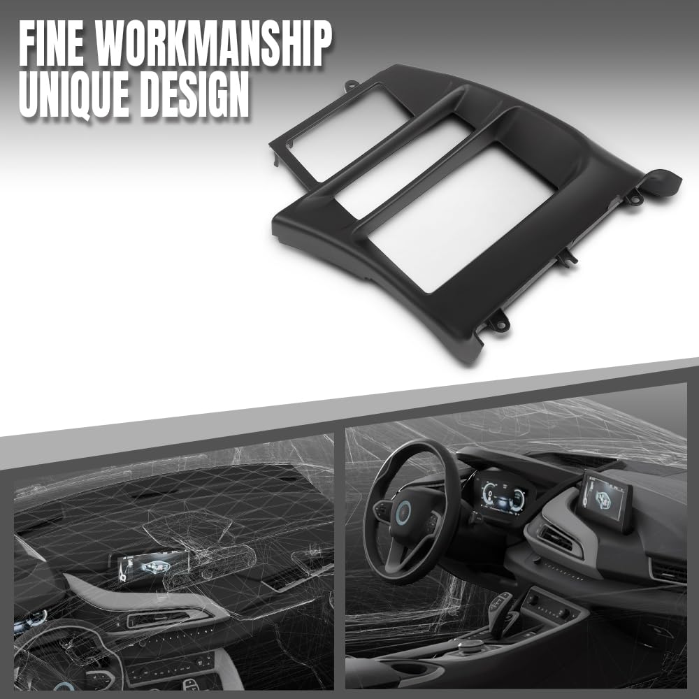 G-PLUS Climate Control Dash Bezel Compatible with Chevy Corvette C4 1994 1995 1996 Black