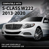 G-PLUS Front Bumper Fog Light Cover Bezel Left & Right Compatible with Benz S-Class W222 2013-2020 2228850224
