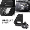 G-PLUS LED DRL Fog Lights Lamps W/Bezels Switch Harness Compatible with Nissan Kicks 2021-2023 261508995A, 261558995A, 269105RB0A, 622565RB0A, 622575RB0A Black