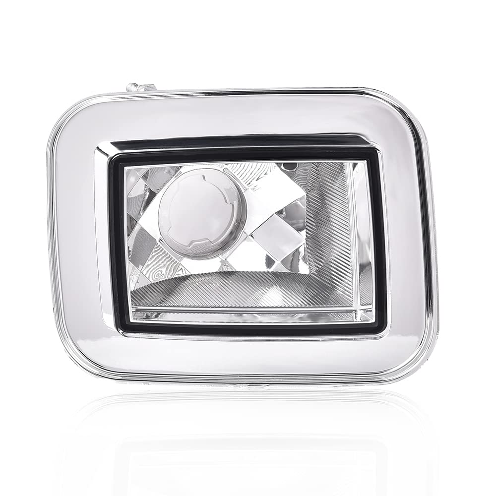 G-PLUS Front Clear Chrome Parking Signal Light Set Compatible with 2003-2008 H2 Hummer 2005-2008 H2 SUT White 844176006196