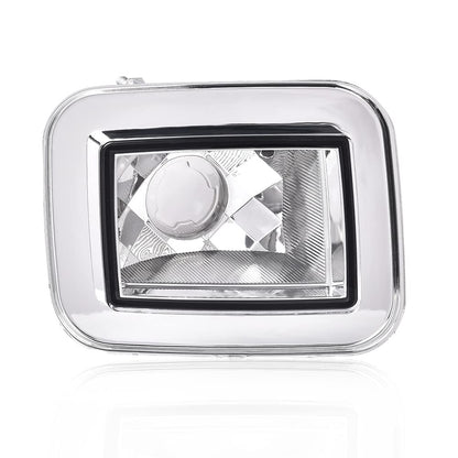 G-PLUS Front Clear Chrome Parking Signal Light Set Compatible with 2003-2008 H2 Hummer 2005-2008 H2 SUT White 844176006196