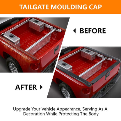 G-PLUS Tailgate Cover Cap Compatible with Nissan Titan Pickup 2004-2012 Top Protector Molding Trim ABS Plastic Replacement for 934867S200 93486-7S200