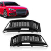 G-PLUS Front Bumper Fog Light Lamp Cover Grille Driver and Passenger Side Compatible with Audi A5 S-Line / S5 B8 RS5 2008-2012,NOT fit A5 Standard Bumper 8T0807682D 8T0807681B Honeycomb Style
