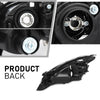G-PLUS Projector Headlights Headlamps Fit Mazda 3 4-Door Sedan 2004-2009 NOT Fit Hatchback Models, Not Fit Factory HID Models Clear Lens Black Housing Clear Reflector,faros delanteros