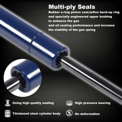 G-PLUS Gas Struts for Heavy Lid,2L1Z16C826AA,Compatible with Ford F150 F250 1997-2006 Blue 2pcs