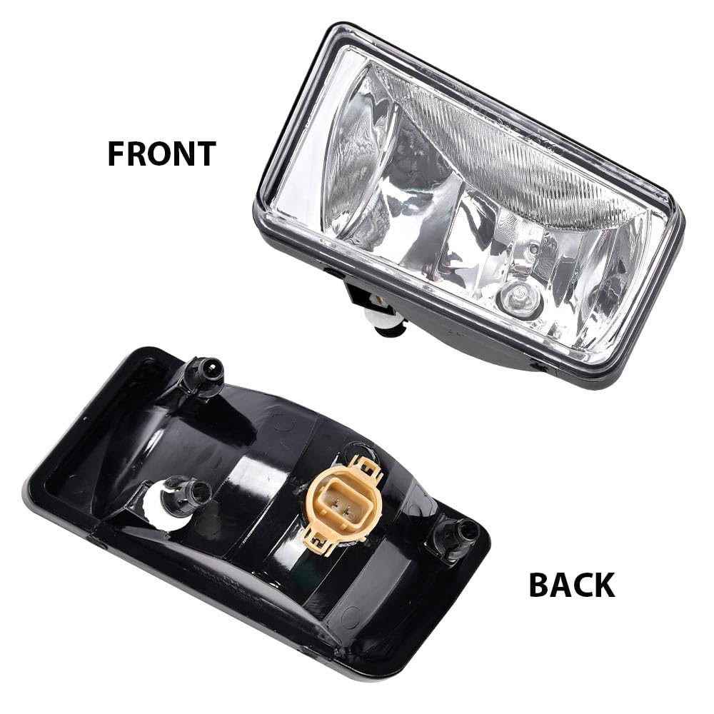G-PLUS Front Bumper Fog Lights W/Bulbs Compatible With Chevy Silverado/Tahoe/Fit Suburban 2007-2015 Left & Right Driving Fog Lamp Accessories Neblineros Para Autos Delantero Faros Antiniebla