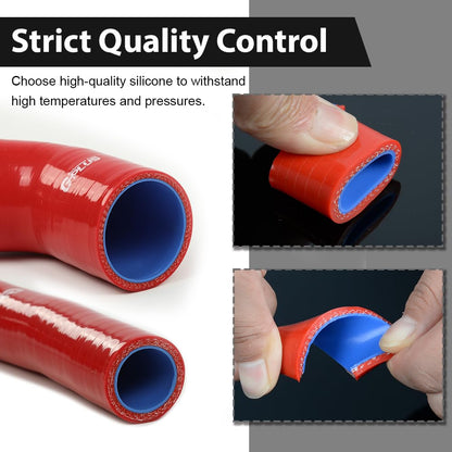 G-PLUS Red Radiator Hose Set Fit for HMMWV & Humvee 12339160 12339159 12339162 12340046