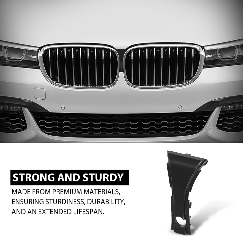 G-PLUS Front Center Grille Cover Trim, Compatible with BMW 7 Series G11/G12 2015-2019, 51137347382