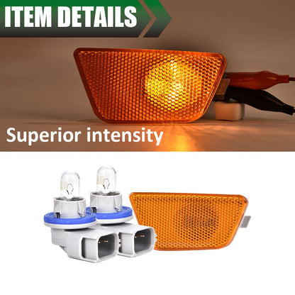 G-PLUS Front Bumper Mounted Side Marker Light Assembly Compatible With 2014-2015 Cruze Diesel/2016 Cruze Limited/2011-2015 Cruze (Passenger Side Right)
