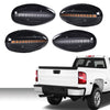 G-PLUS Side Marker Light Set Compatible with Chevy Silverado 2500HD 3500HD 2001-2014 /Fit for GMC Sierra 2500HD 3500HD 2001-2014 LED Marker Lamps Smoke Lens 4Pcs/Set 16530173 16530177