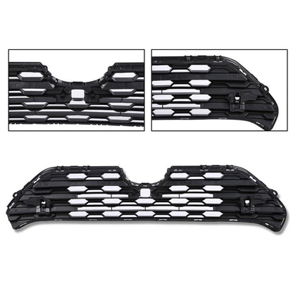 G-PLUS Front Center Bumper Grille with Radar Holes (Black) Compatible with Toyota RAV4 2019 2020 2021 2022 TO1200439, 531120R130