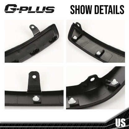 G-PLUS Fender Flares Compatible With Toyota Rav4 2019 2020 2021, Front Wheel Fender Molding Trim Replace for 756010R090, 7560142160 Front Right Passenger Side Wheels Cover Protector