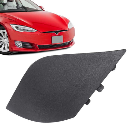G-PLUS Front Bumper Tow Eye Bracket Hook Cover Cap Compatible With Tesla Model S/X 2016-2021 PP Front Tow Hook Cover 1057056-00-D