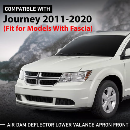 G-PLUS Front Air Dam Deflector Lower Valance Apron Fit for Models with Fascia,Compatible with Dodge Journey AVP Canada Value Package Crew Crossroad GT Limited R/T SE 2011-2020 68087244AA, CH1228122