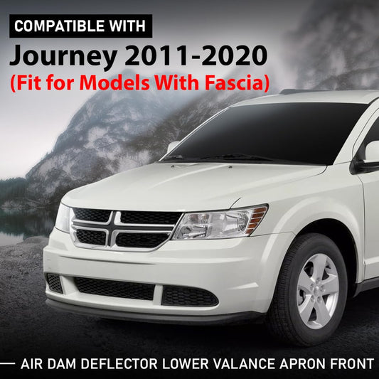 G-PLUS Front Air Dam Deflector Lower Valance Apron Fit for Models with Fascia,Compatible with Dodge Journey AVP Canada Value Package Crew Crossroad GT Limited R/T SE 2011-2020 68087244AA, CH1228122